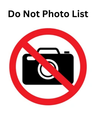  Do not photo list